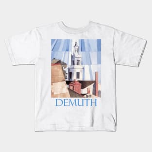 The Tower by Charles Demuth Kids T-Shirt